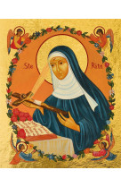 MINI ICONE AUTOCOLLANTE 7 X 8 CM - SAINTE RITA - - CLEMENCES