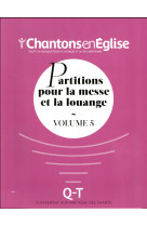 RECUEIL PARTITIONS - CHANTONS EN EGLISE VOLUME 5 - COLLECTIF - NC