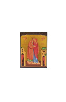 ICONE DOREE A LA FEUILLE LA RENCONTRE DE ANNE ET JOACHIM / 15*18 CMS -   - CLEMENCES