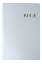 BIBLE TOB SIMILICUIR BLANC NOTES ESSENTIELLES TRANCHE OR ETUI - Collectif - BIBLI O
