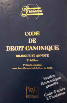 CODE DE DROIT CANONIQUE 3 EDITION BILINGUE ET ANNOTE 2 TIRAGE REVISE - Collectif - WILSON LAFLEUR