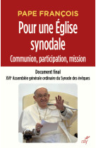 POUR UNE EGLISE SYNODALE COMMUNION, PARTICIPATION, MISSION - Xvi assemblea gen. - CERF