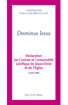 Dominus Iesus - Congrégation pour la doctrine de la foi - TEQUI