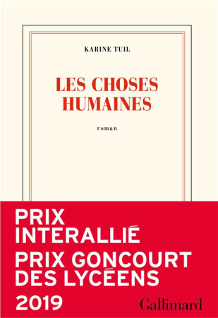 CHOSES HUMAINES (LES) - TUIL KARINE - GALLIMARD