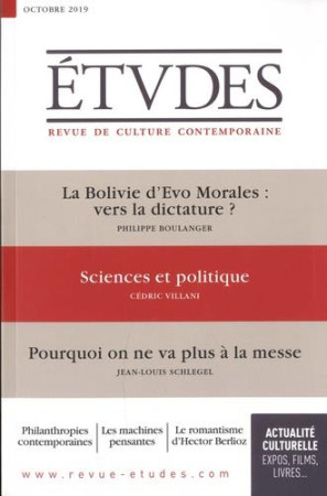 ETUDES NO 4264 / OCTOBRE 2019 - XXX - NC