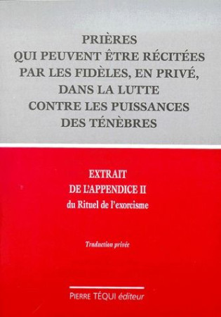 PRIERES QUI PEUVENT ETC TENEBRES - COLLECTIF - TEQUI
