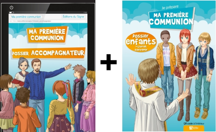 COFFRET 1ERE COMM.ENFANT+BLOC ACCOMPAGNATEUR+FICHES AMOVIBLES - XXX - SIGNE