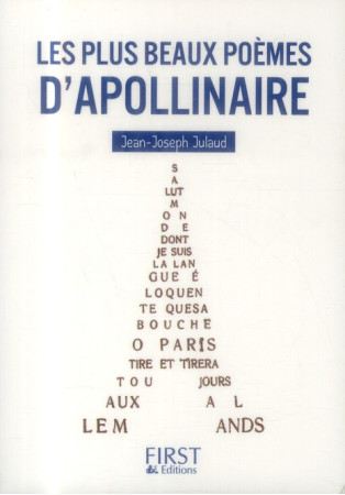 PLUS BEAUX POEMES D-APPOLINAIRE -APOLLINAIRE - JULAUD JEAN-JOSEPH - First Editions