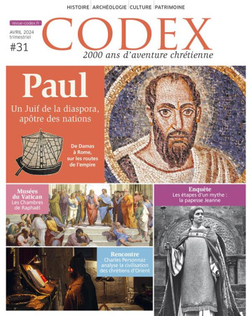 CODEX 31 LES VOYAGES DE PAUL - REYNIER CHANTAL - CLD