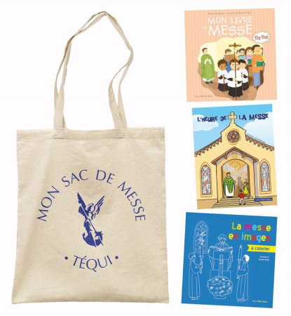 MON SAC DE MESSE - PACK DE 3 LIVRES - EDITION ILLUSTREE - CÉCILE GUINEMENT - TEQUI