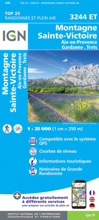 MONTAGNE STE VICTOIRE.AIX-EN-PROVENCE - XXX - IGN