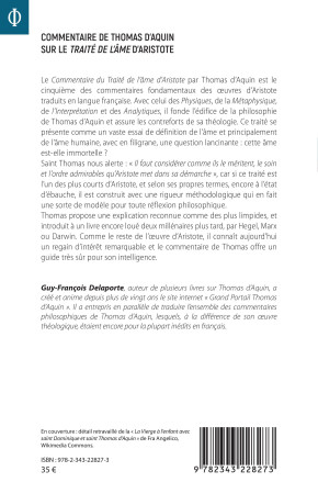 Commentaire de Thomas d'Aquin - Guy-françois Delaporte - L'HARMATTAN