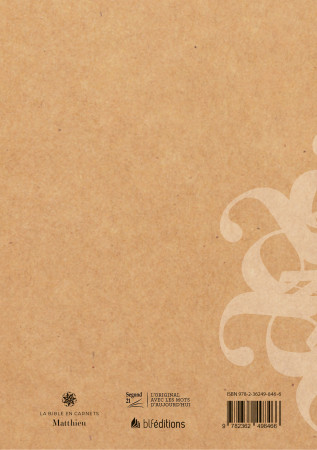 La Bible en carnets - Matthieu - BLF Editions - BLF EUROPE